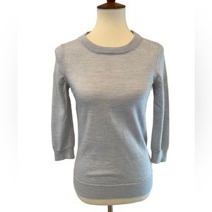 J.Crew Light Heather Blue Merino Sweater